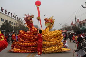 我校参加冀州市“百鼓擂鸣”乡村花会汇演”(图1)